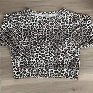 NWOT Good American Leopard Print Top